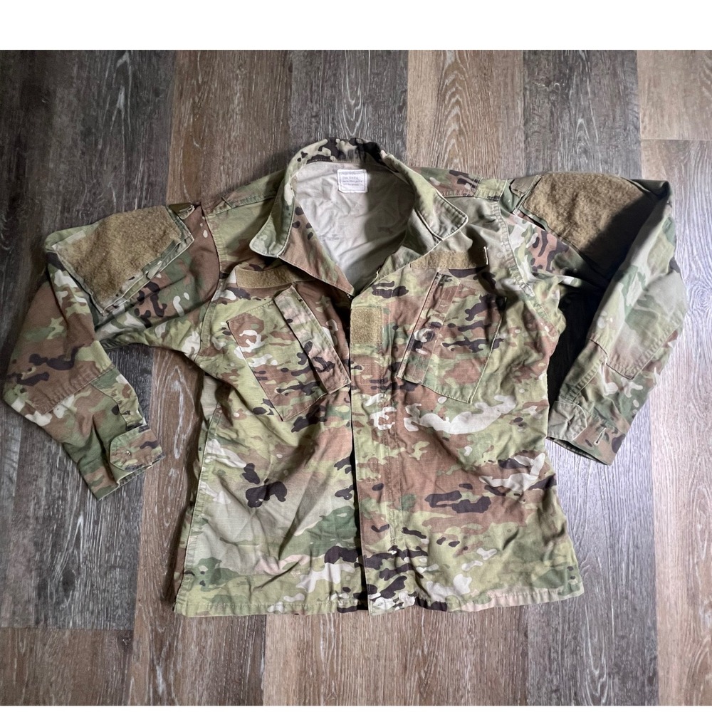 US Military OCP Multicam Combat Uniform Coat Mens Small Short Ripstop Jacket